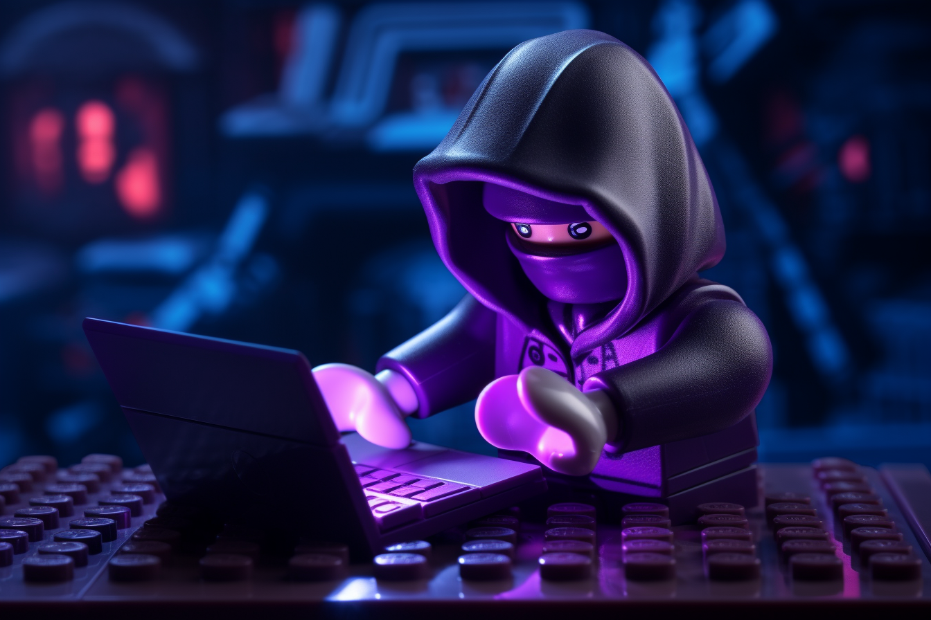 hapticmartyn_a_lego_hacker_in_a_hood_working_on_a_laptop_purple_b74d7b52-b5e7-45fc-a904-db1d95156913